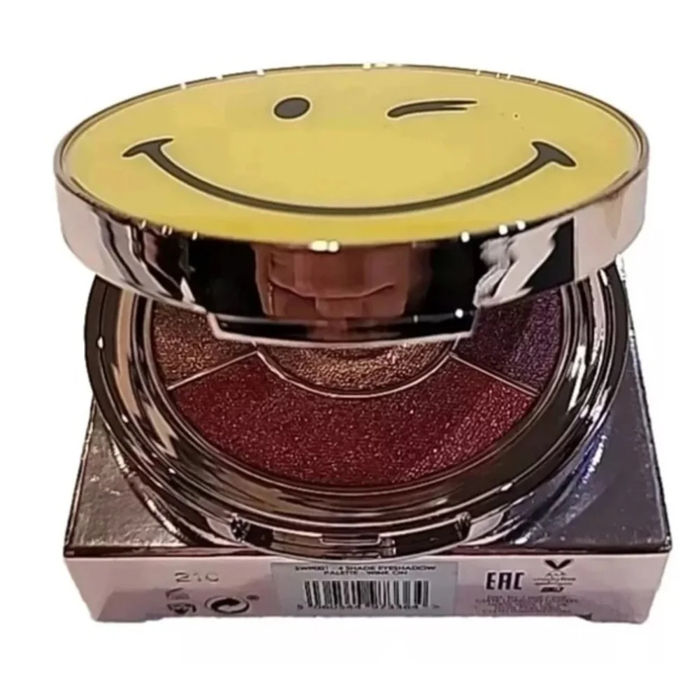 NEW IN BOX - CIATE Smiley Face Eyeshadow Palette - Gold,‎ Purple, Red
